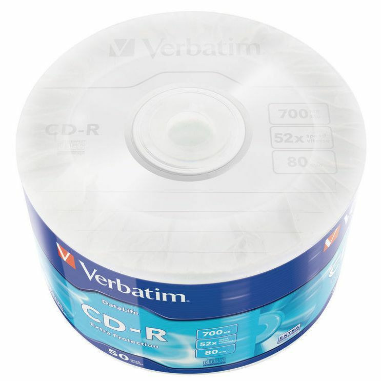 CD-R Verbatim / 700MB / Extra protection / x50 / 43351