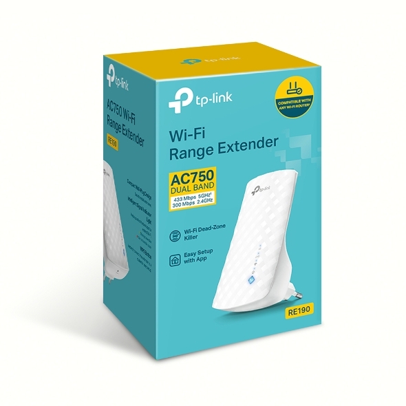 TP-LINK RE190 / Wi-Fi AC Dual Band Range Extender White