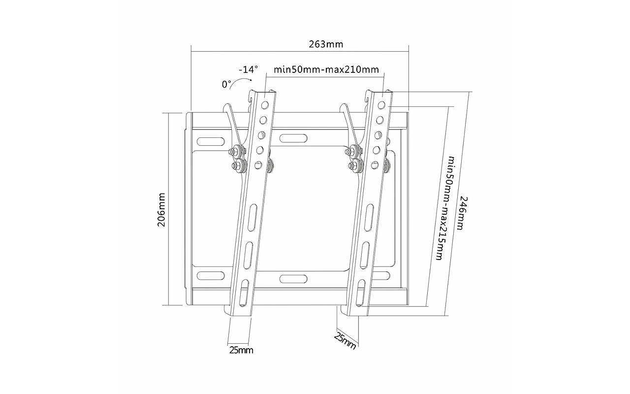 PureMounts BT200 TV-Wall Mount for 23-42" / Black