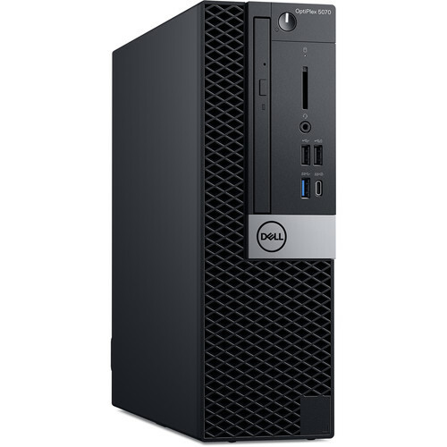 DELL OptiPlex 5070 SFF / i7-9700 / 8GB DDR4 / 256GB NVMe / DVD-RW / InteI HD630 Graphics / 260W PSU / Black / Windows