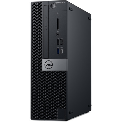 DELL OptiPlex 5070 SFF / i7-9700 / 8GB DDR4 / 256GB NVMe / DVD-RW / InteI HD630 Graphics / 260W PSU / Black / Windows