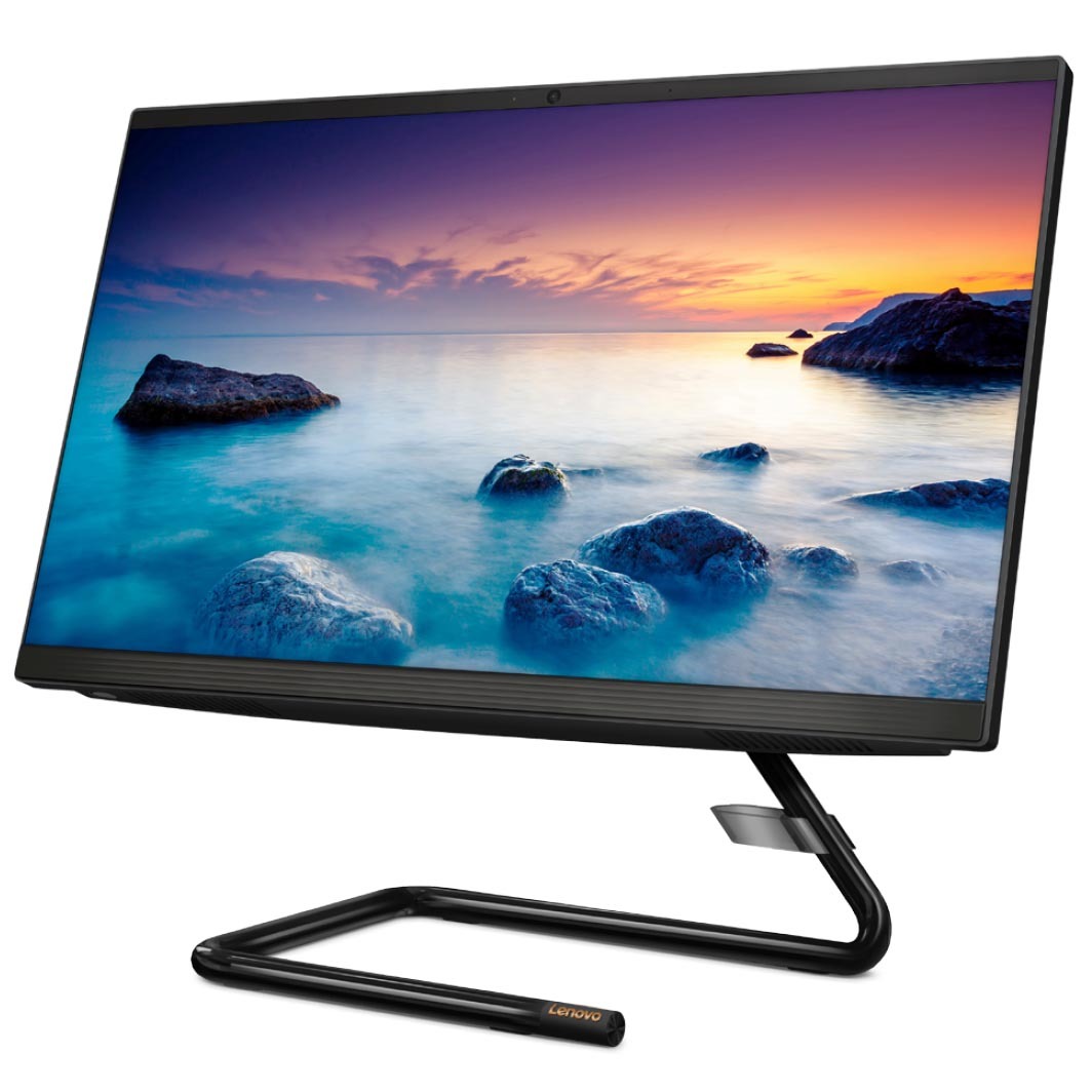 Lenovo IdeaCentre A340-24ICK / 23.8" FullHD WVA / Intel Core i5-9400T / 8GB DDR4 / 256GB SSD / Black / Linux DOS