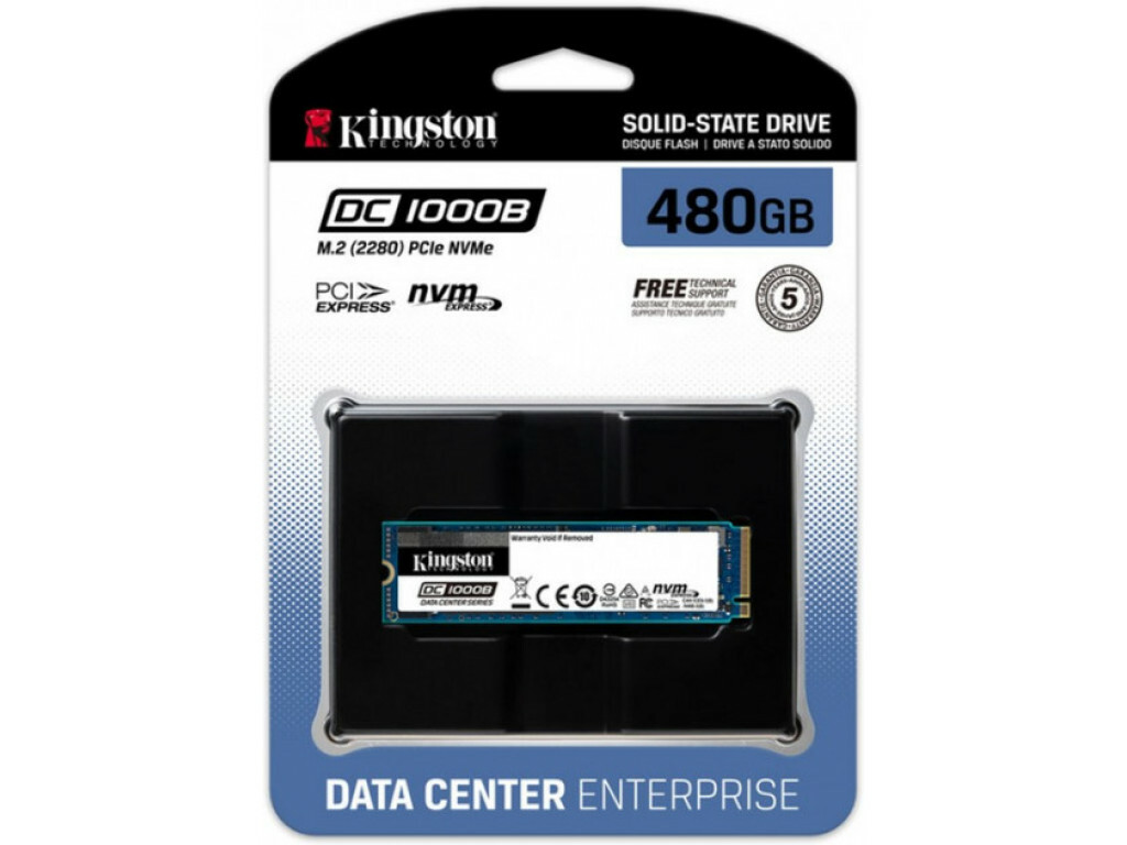 Kingston SEDC1000BM8/480G / M.2 NVMe SSD 480GB DC1000B for Enterprise Servers