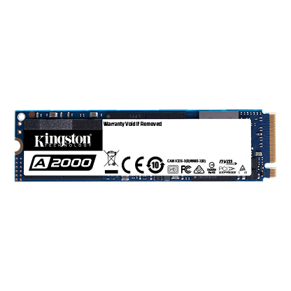 M.2 NVMe SSD Kingston A2000 / 1000GB / SM2263EN controller / 96-layer 3D NAND TLC / SA2000M8/1000G