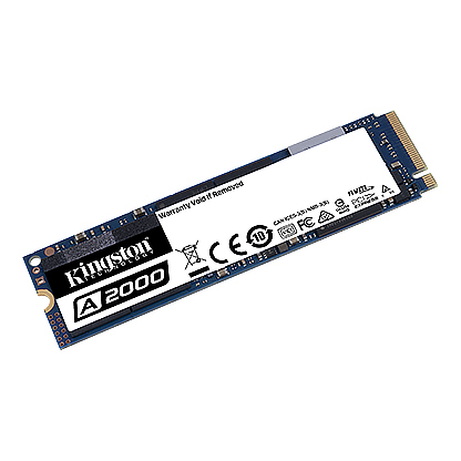 M.2 NVMe SSD Kingston A2000 / 1000GB / SM2263EN controller / 96-layer 3D NAND TLC / SA2000M8/1000G