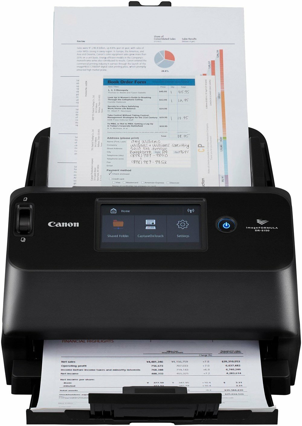 Canon imageFORMULA DR-S150 Document Scanner / Black