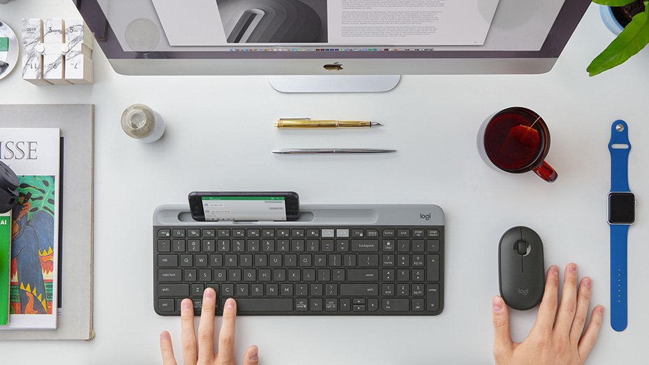 Logitech Wireless K580 / Ultra-slim / Ultra-quiet / Multi-Device / 920-009275 / Graphite