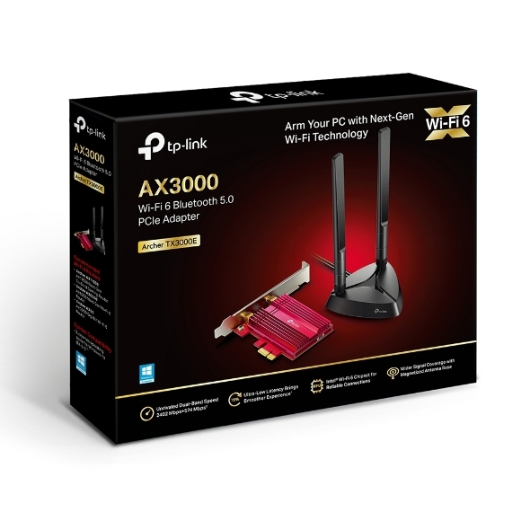 TP-LINK Archer TX3000E / Wi-Fi 6 + Bluetooth 5.0 /