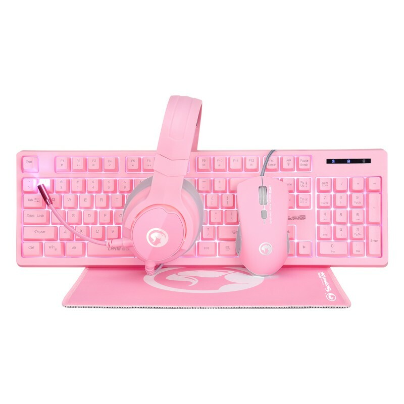 MARVO CM418 Gaming Combo Pink