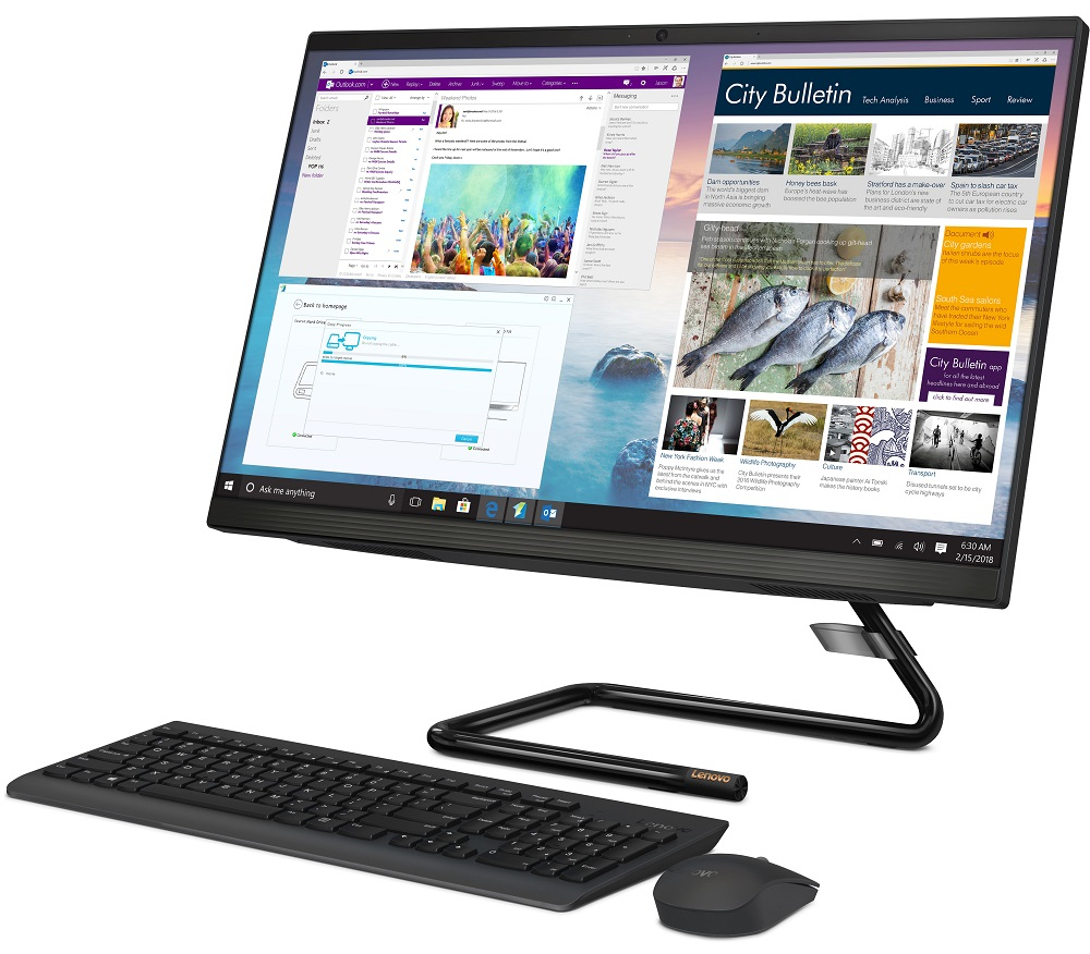 Lenovo Ideacentre A340-22IGM / 21.5" FullHD / Intel Celeron J4025 / 4GB DDR4 RAM / 1.0TB HDD / Intel UHD Graphics 605 / Black
