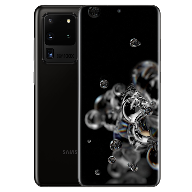 Samsung Galaxy S20 Ultra 5G / 6.9" Quad HD+ Dynamic AMOLED 2X / Exynos 990 / 12Gb / 128Gb / 5000mAh / G988 / Black