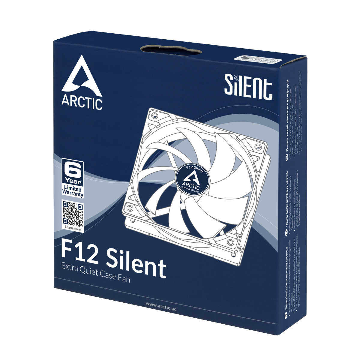 Arctic F12 Silent 120x120x25 mm 3-pin 1800rpm / ACFAN00027A