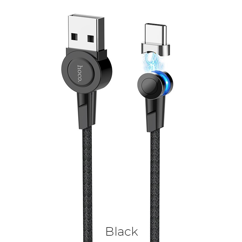Hoco S8 Magnetic charging cable for Type-C / Black