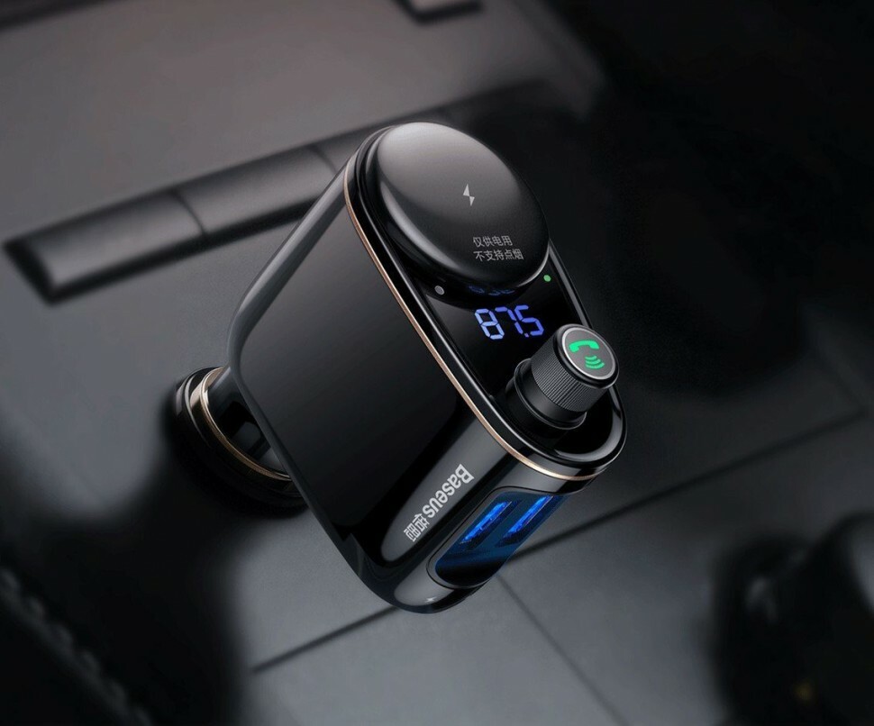 Baseus Locomotive Bluetooth MP3 Vehicle Charger CCALL-RH01 / Black