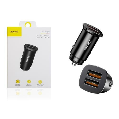 Baseus Square metal 30W Dual QC3.0 CCALL-DS01 / Black