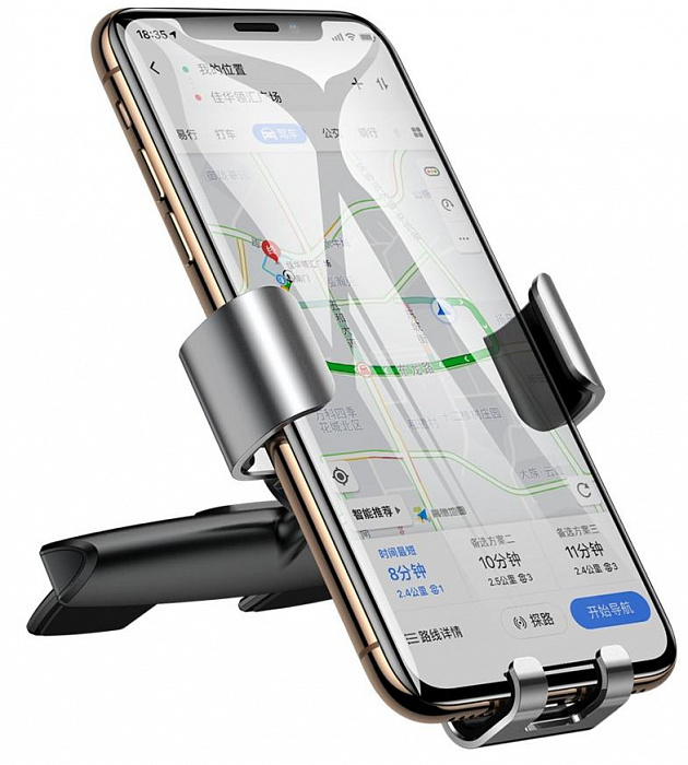 Baseus Metal Age Gravity Car Mount / SUYL-J0S / Silver