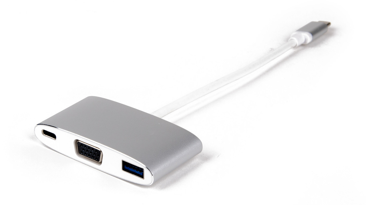LMP USB-C to VGA + USB 3.0 + USB-C charging Multiport Adapter 15093 / Silver