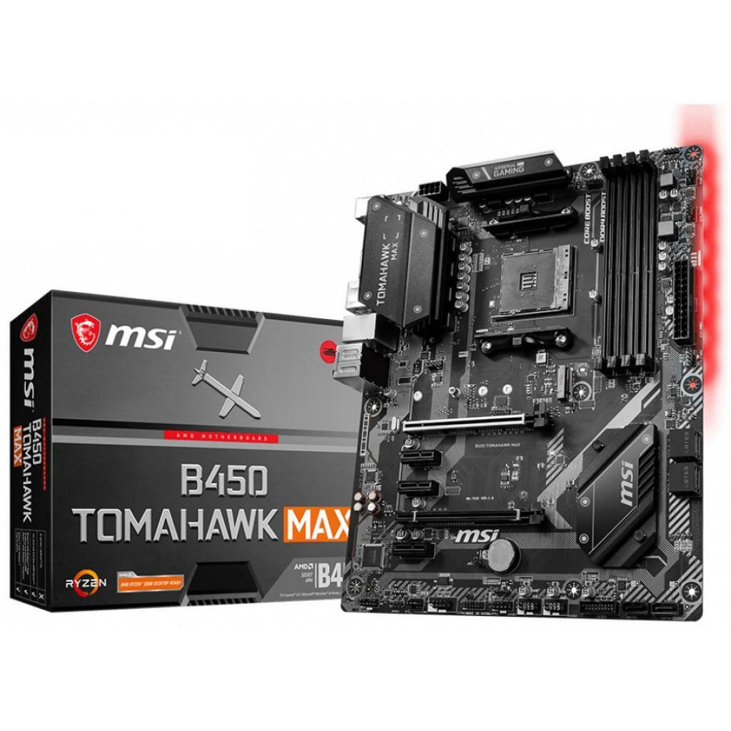 MSI B450 TOMAHAWK MAX Socket AM4 AMD B450 Dual 4xDDR4-4133 ATX