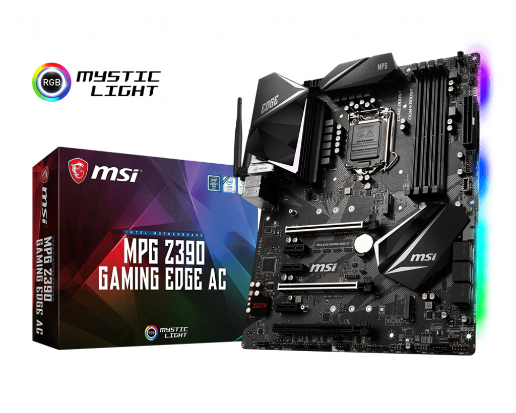 MSI MPG Z390 GAMING EDGE AC Socket 1151 Intel Z390 Dual 4xDDR4-4400 ATX