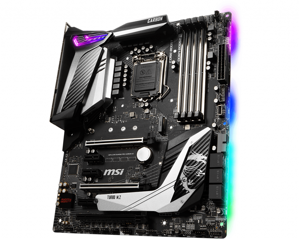 MSI MPG Z390 GAMING PRO CARBON AC Socket 1151 Intel Z390 Dual 4xDDR4-4400 ATX