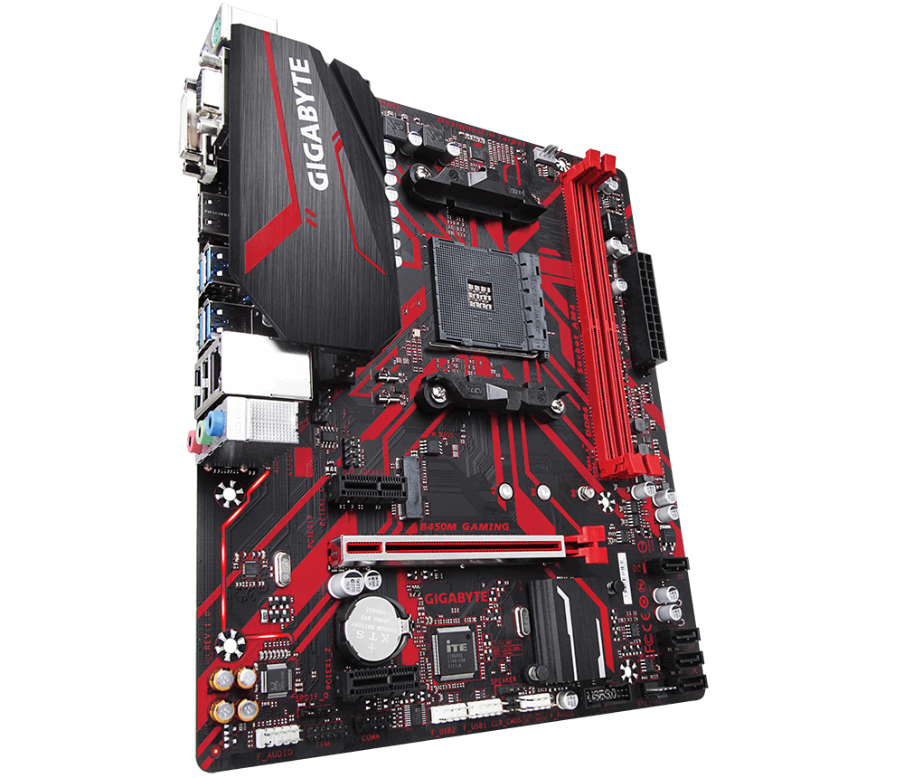 GIGABYTE B450M GAMING Socket AM4 AMD B450 Dual 2xDDR4-3200 mATX