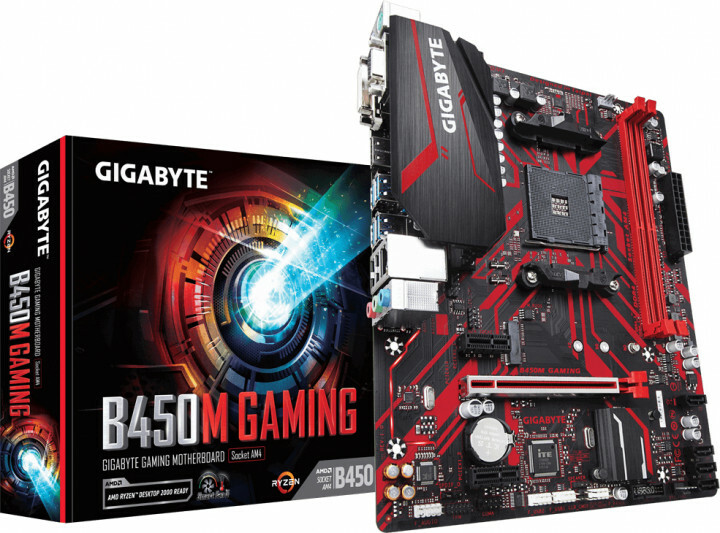 GIGABYTE B450M GAMING Socket AM4 AMD B450 Dual 2xDDR4-3200 mATX