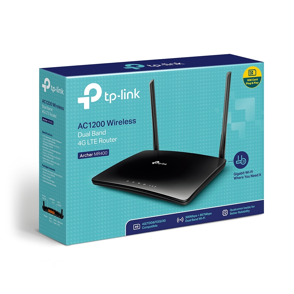 TP-LINK Archer MR400 4G LTE Wi-Fi AC Dual Band Router /