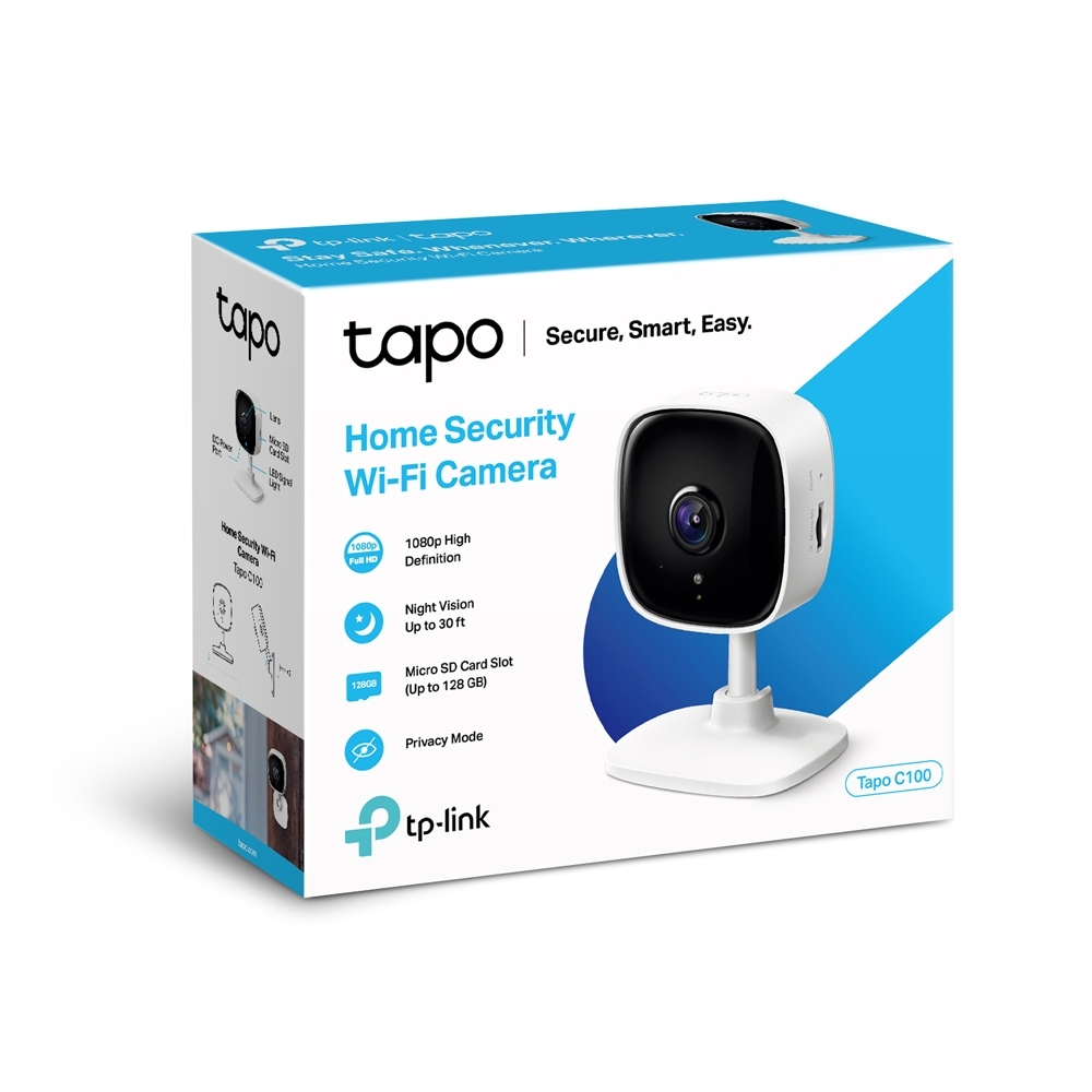 TP-LINK Tapo C100 Home Security Wi-Fi Camera / White