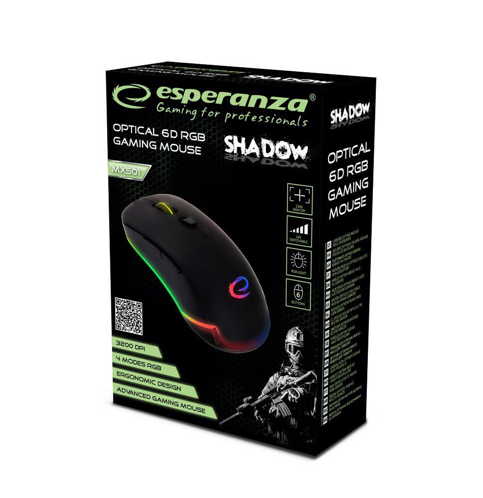 Esperanza Gaming SHADOW MX501 Black