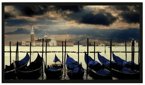 Fixed Frame Projection Screen SOPAR ARIES 8255AR 263x169 / Black
