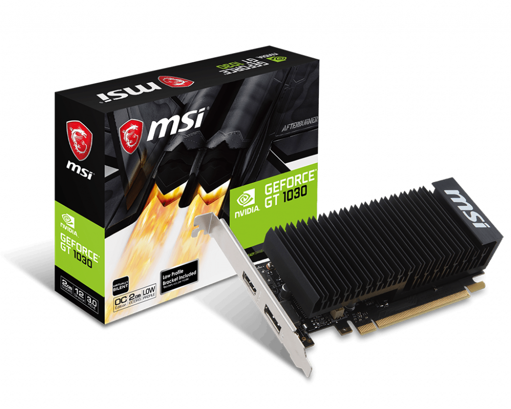 MSI GeForce GT 1030 2GH LP OC / 2GB GDDR5 / 64Bit /
