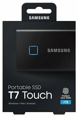 Samsung Portable SSD T7 Touch 1.0TB / MU-PC1T0 Black