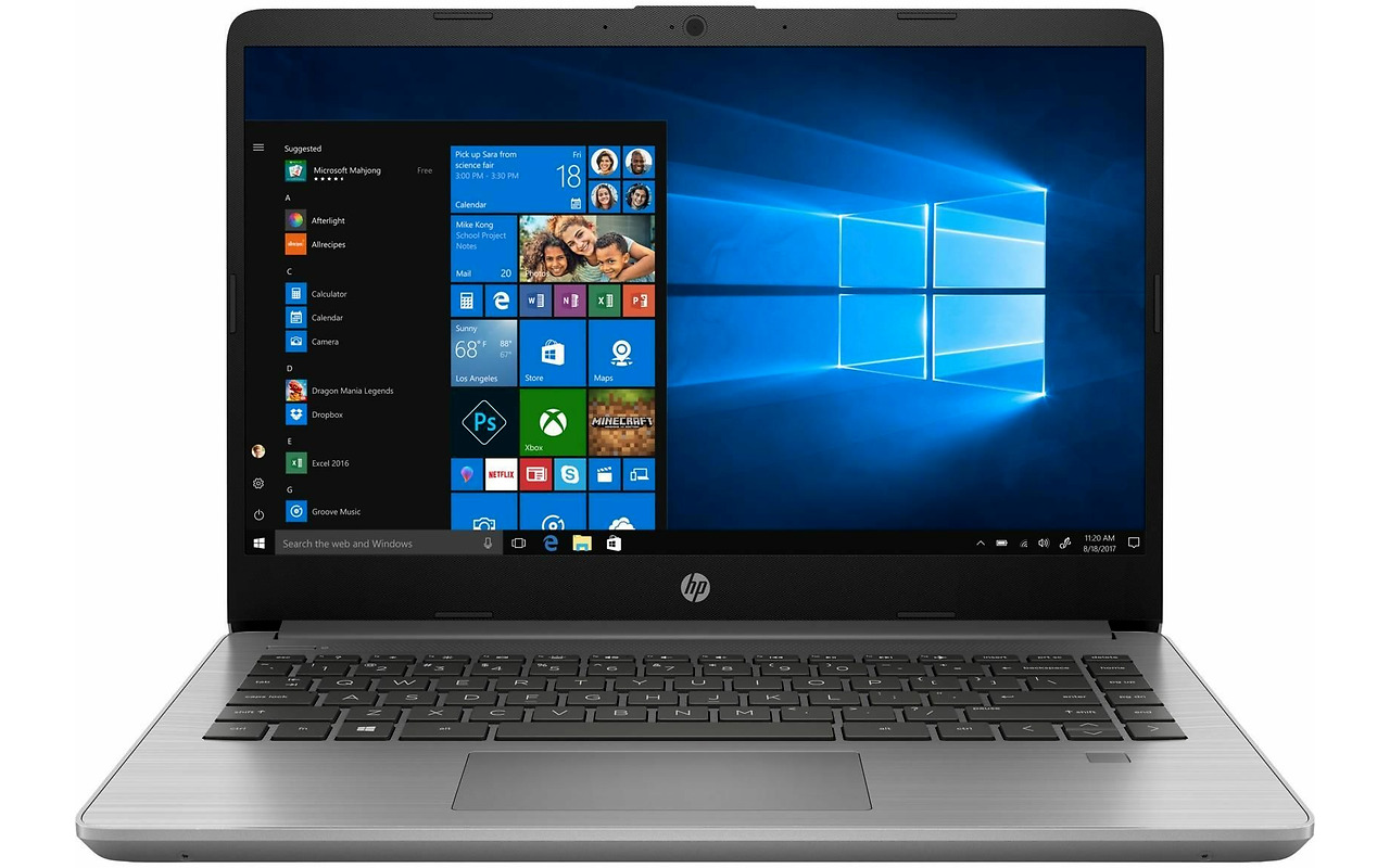 HP 340s G7 / 14.0 FullHD UWVA 250 / Intel Core i3-1005G1 / 8GB DDR4 / 256GB NVMe / Asteroid Silver / Windows