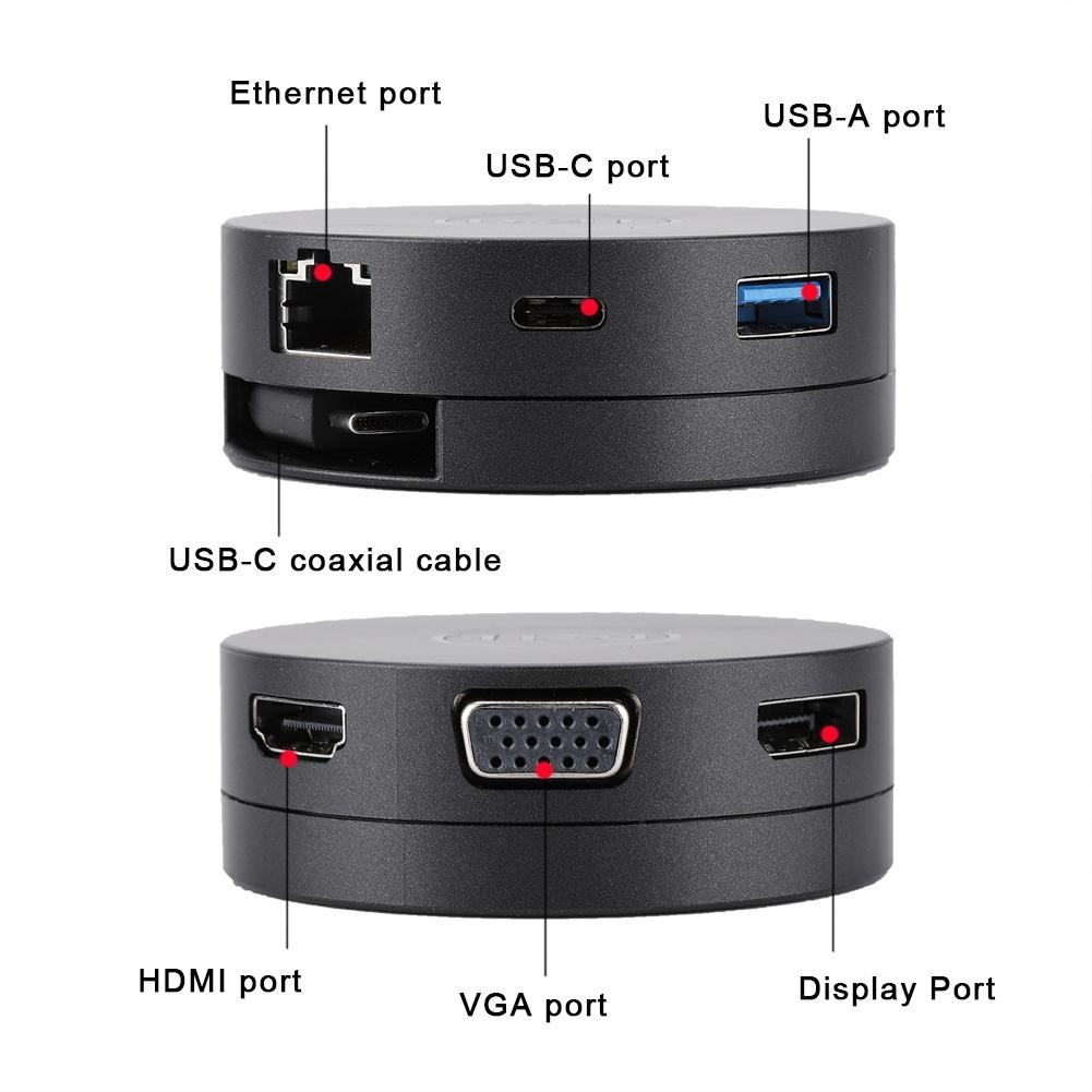 Dell DA300 USB-C Mobile Adapter / 492-BCJL / Black