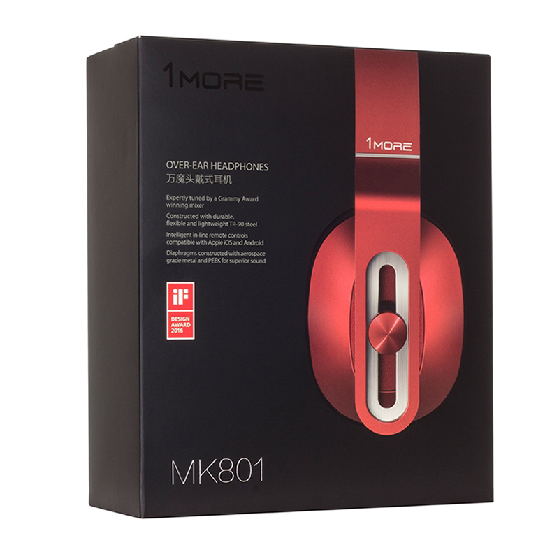 Xiaomi 1More MK801 Over-Ear Headphones / Red