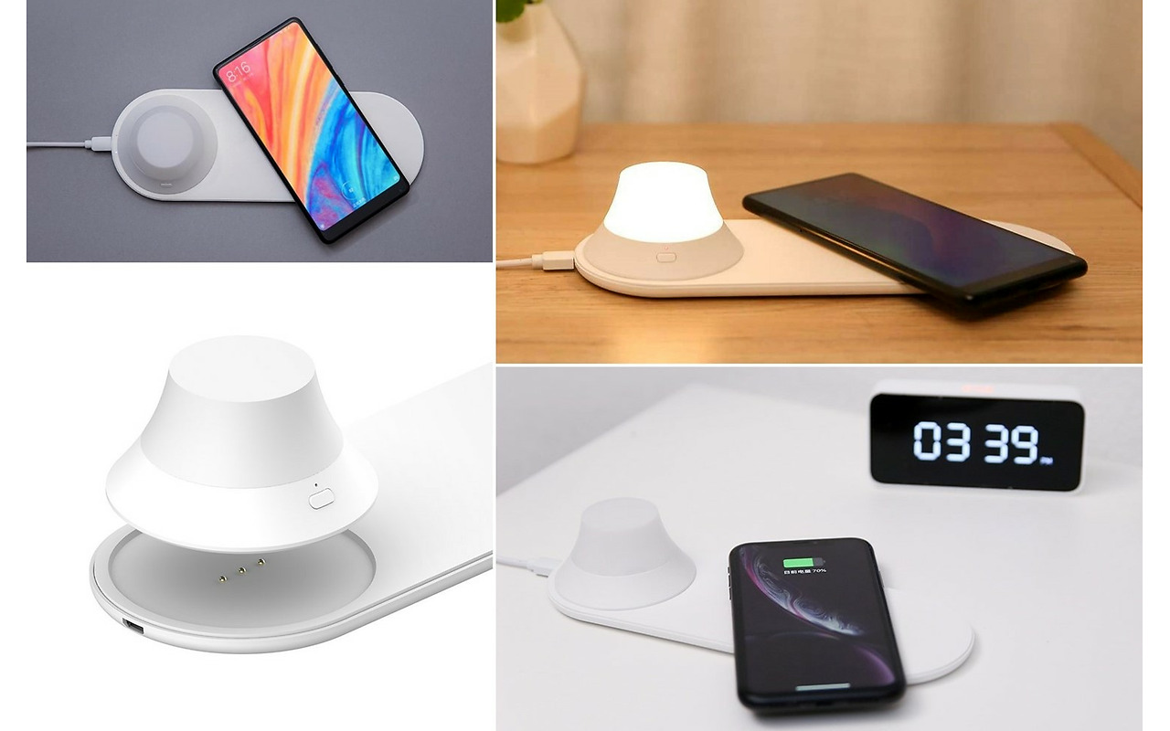 Xiaomi Wireless Charging with Yeelight Night Lamp / White