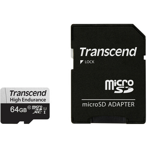 Transcend TS64GUSD350V 64GB MicroSD Endurance