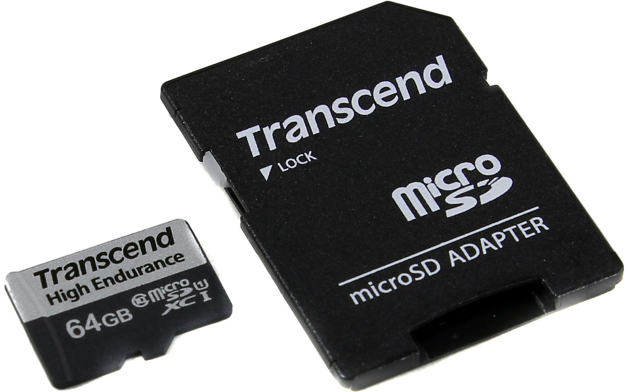 Transcend TS64GUSD350V 64GB MicroSD Endurance