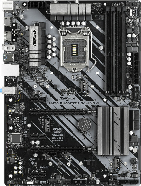 ASRock H470 PHANTOM GAMING 4 ATX S1200 Dual Channel DDR4
