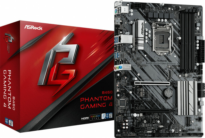 ASRock B460 PHANTOM GAMING 4 ATX S1200 Dual Channel DDR4