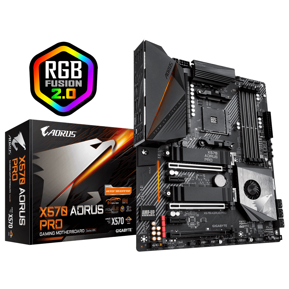 GIGABYTE X570 AORUS PRO ATX  Socket AM4 AMD X570 12+2Phases Dual 4xDDR4