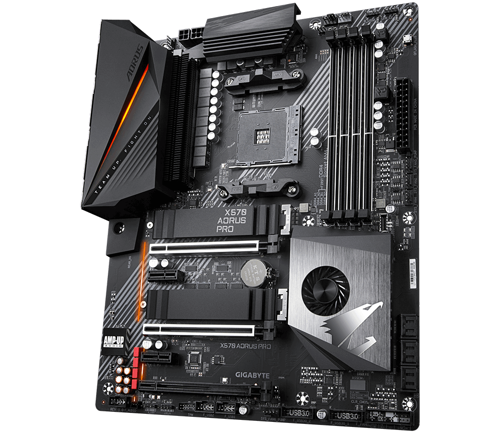 GIGABYTE X570 AORUS PRO ATX  Socket AM4 AMD X570 12+2Phases Dual 4xDDR4