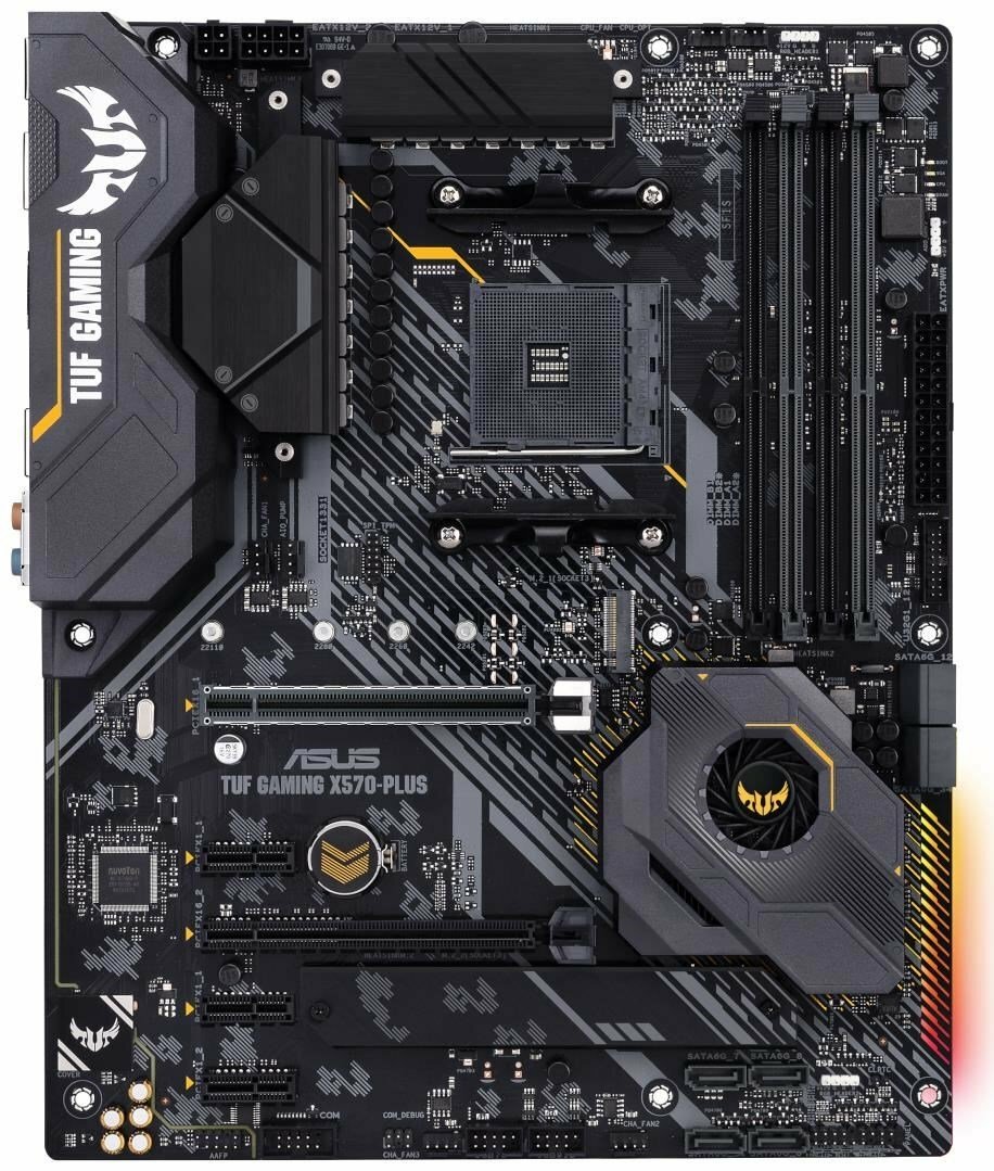 ASUS TUF GAMING X570-PLUS ATX Socket AM4 14 Phases AMD X570 Dual 4xDDR4