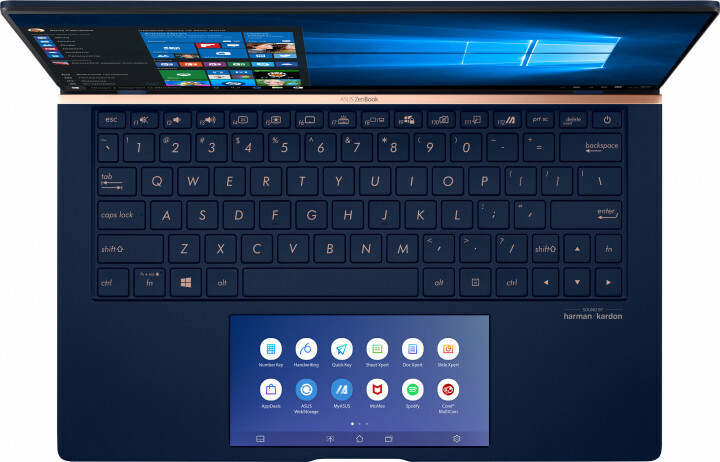ASUS ZenBook 13 UX334FLC / 13.3" IPS FullHD NanoEdge + ScreenPad 5.65" / Intel i5-10210U / 8GB RAM / 512GB NVMe / GeForce MX250 2GB / Wi-Fi 6 / Windows 10 / Blue