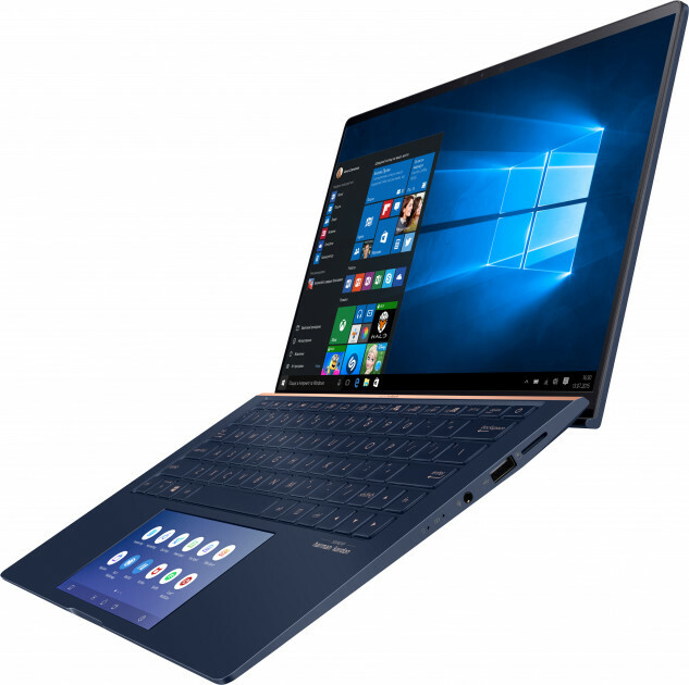 ASUS ZenBook 13 UX334FLC / 13.3" IPS FullHD NanoEdge + ScreenPad 5.65" / Intel i5-10210U / 8GB RAM / 512GB NVMe / GeForce MX250 2GB / Wi-Fi 6 / Windows 10 / Blue