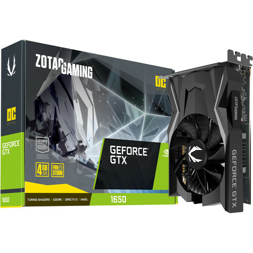 ZOTAC GeForce GTX 1650 D6 OC 4GB GDDR6 128bit ZT-T16520F-10L
