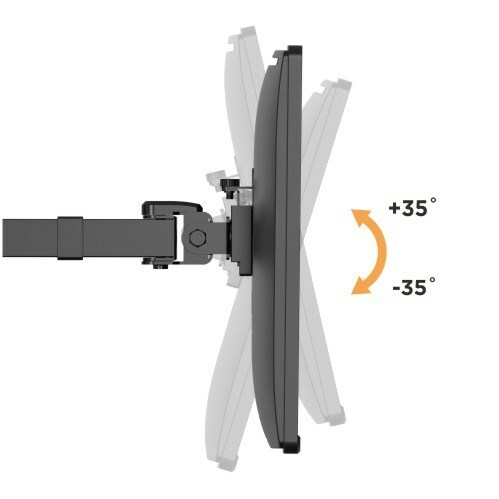 Brateck LDT33-C048 Quad Monitors Steel Articulating Monitor Arm