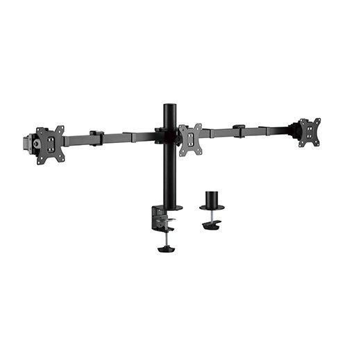 Brateck LDT33-C036 Triple Monitors Steel Articulating Monitor Arm / Black