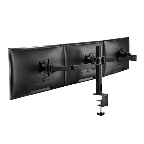 Brateck LDT33-C036 Triple Monitors Steel Articulating Monitor Arm / Black