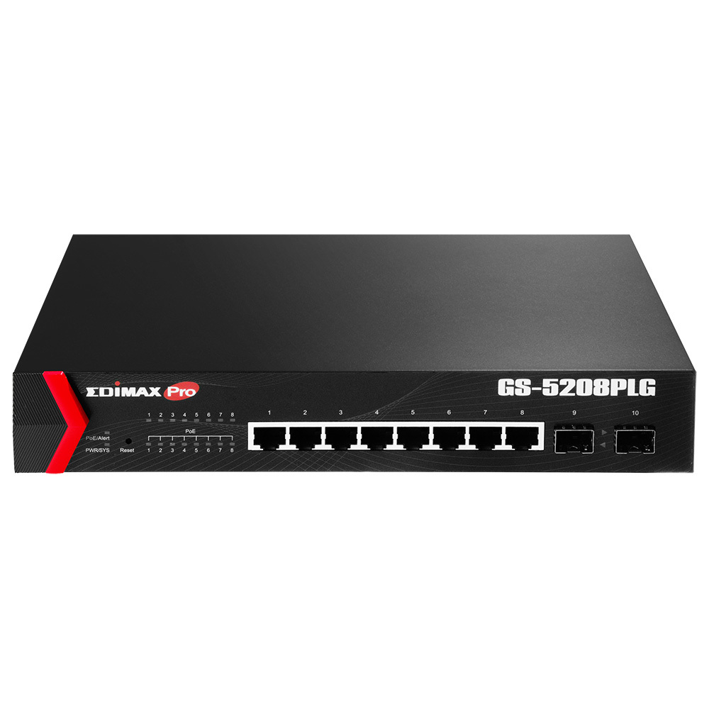 Edimax GS-5208PLG / 8-Port Gigabit PoE+ / Black